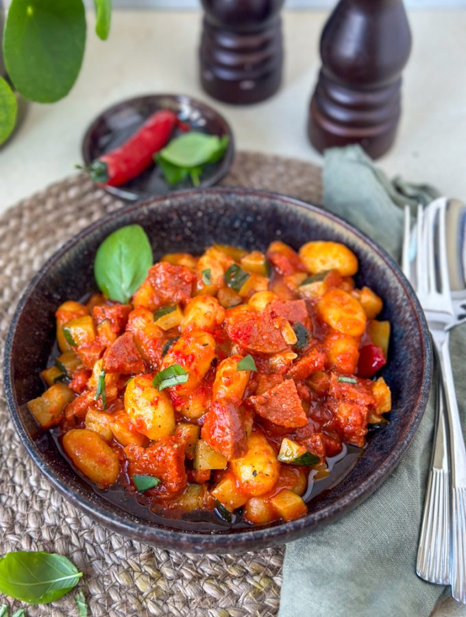 recept gnocchi met salami en courgette © bettyskitchen.nl