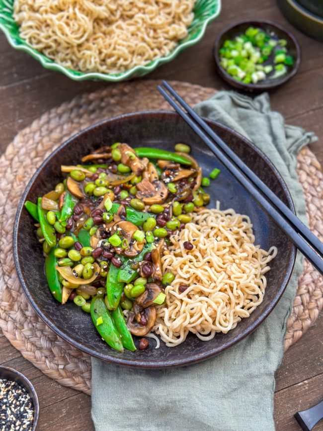 recept bonen en paddenstoelen in teriyaki saus © bettyskitchen.nl