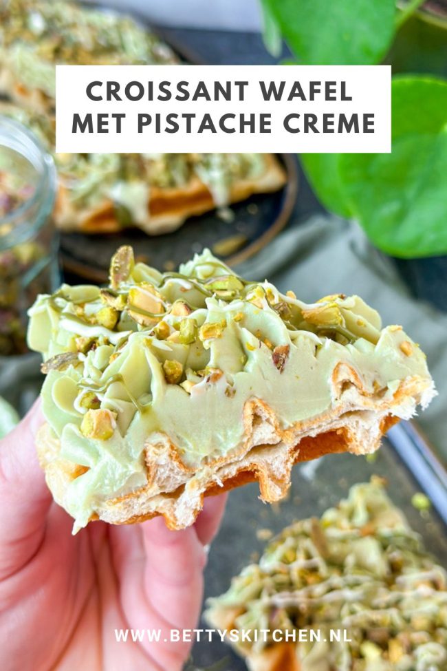 recept croissant wafel met pistache creme © bettyskitchen.nl