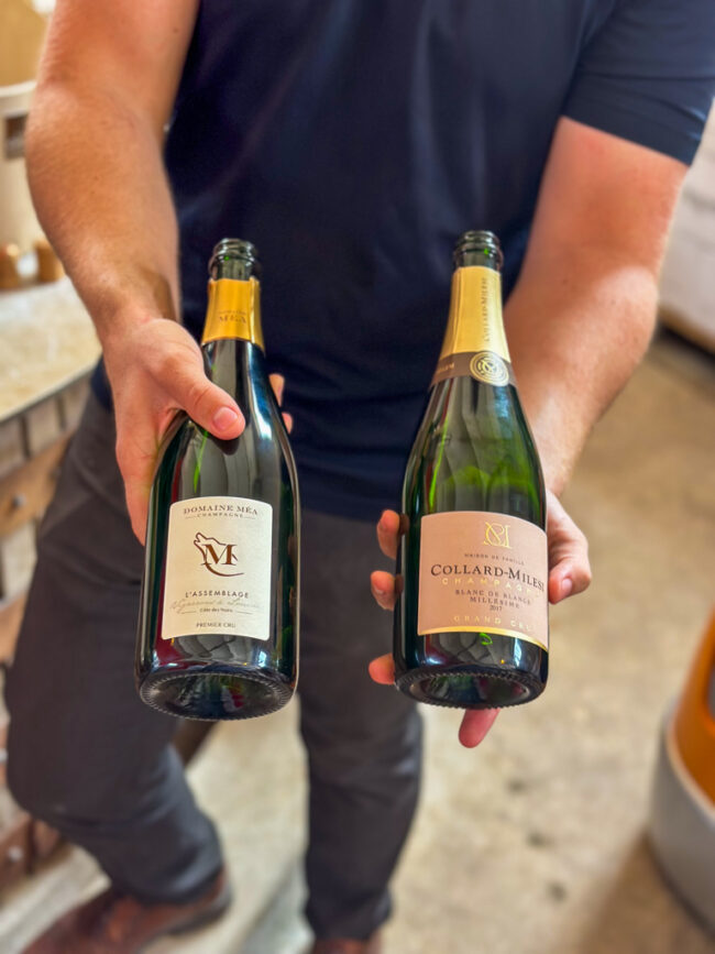 rondleiding en proeverij examen bij Le Clos Corbier _ Champagne collard-millesi drinken in de Champagne streek in Frankrijk