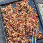recept mediterraanse traybake met orzo en worst © bettyskitchen.nl