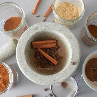 recept voor pumpkin spice kruiden mix