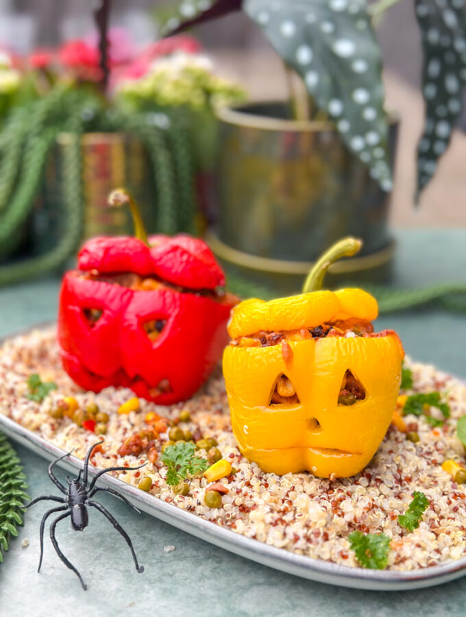 recept gevulde paprika's voor Halloween © bettyskitchen.nl
