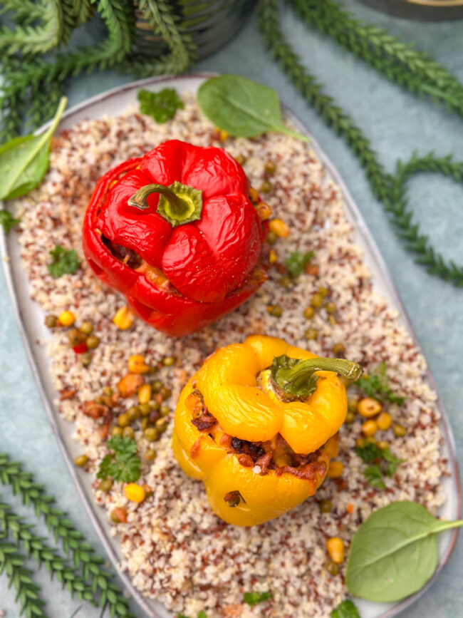 recept gevulde paprika's voor Halloween © bettyskitchen.nl