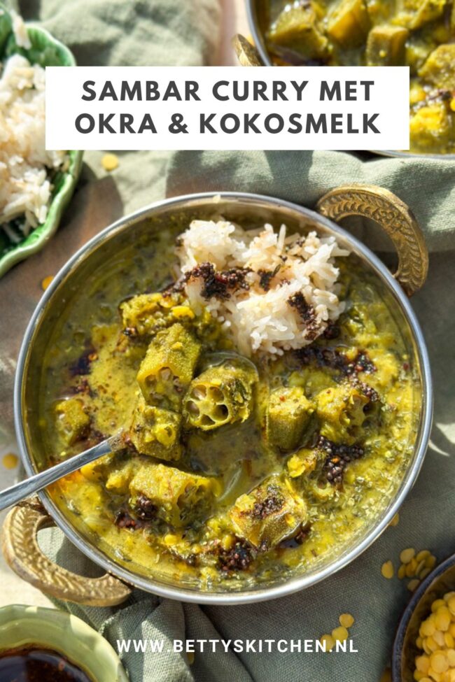recept sambar curry met okra en kokosmelk © bettyskitchen.nl