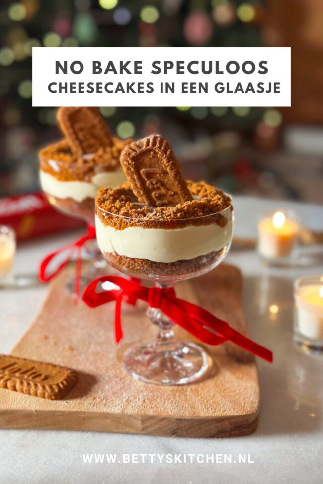 recept no bake speculoos cheesecakes in glaasjes © bettyskitchen.nl