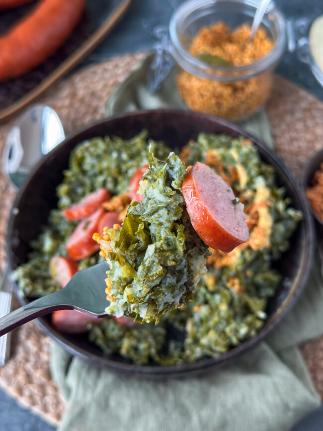 Recept boerenkool stamppot met rookworst © bettyskitchen.nl