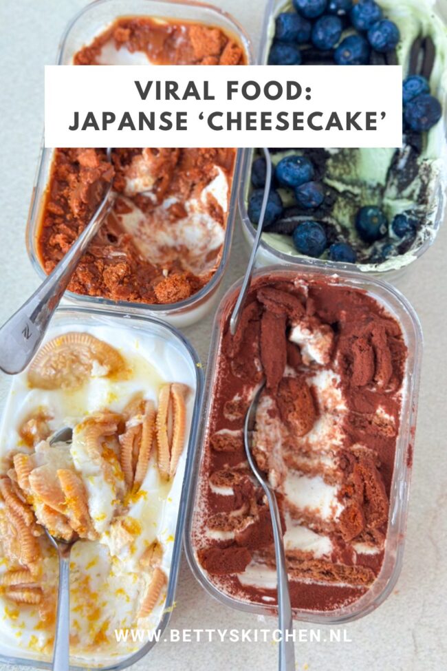 Japanse viral yoghurt cheesecake met speculoos koekjes © bettyskitchen