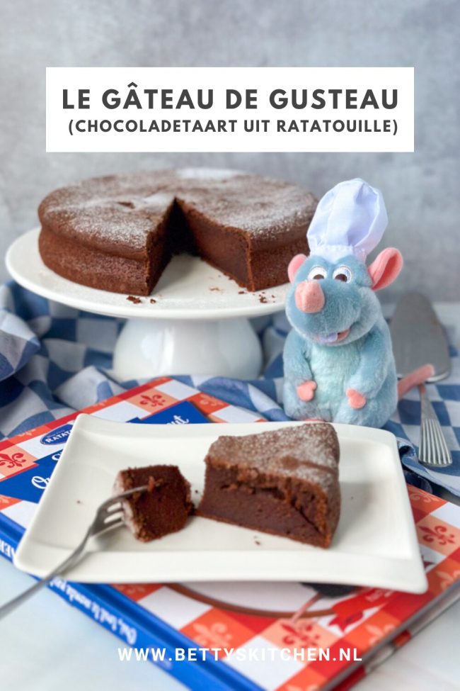 Le gâteau de Gusteau chocolade kastanje taart ratatouille © bettyskitchen.nl
