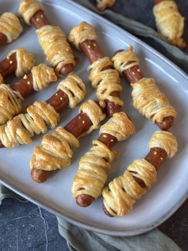 recept knakworst mummies voor halloween © bettyskitchen.nl