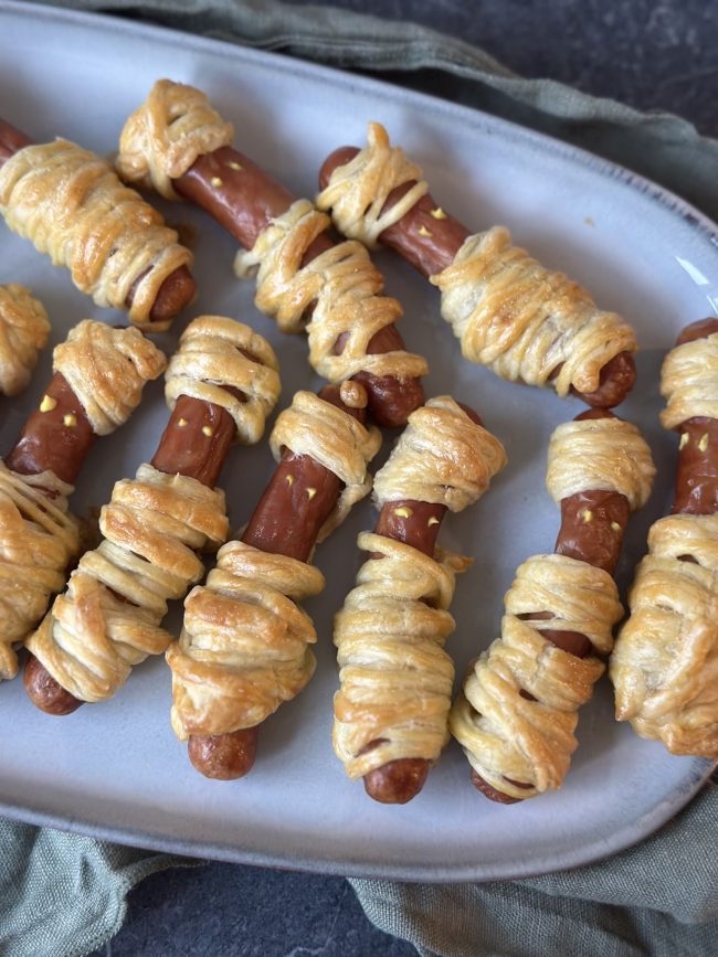 recept knakworst mummies voor halloween © bettyskitchen.nl