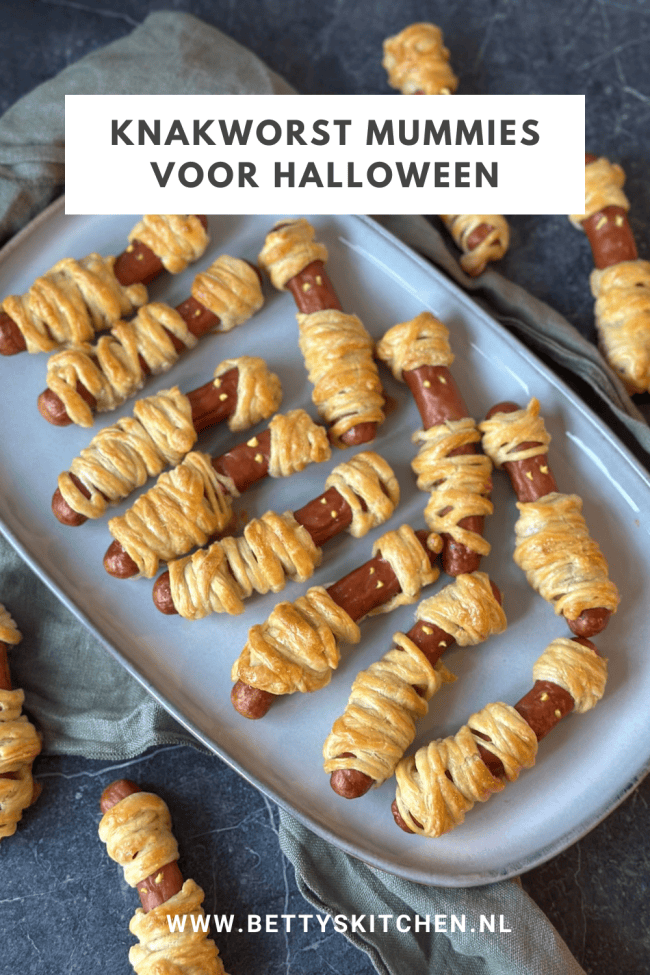 recept knakworst mummies voor halloween © bettyskitchen.nl